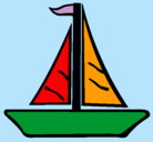 Dibujo Barco velero pintado por iaia