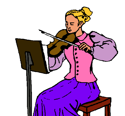 Dama violinista