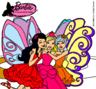 Dibujo Barbie y sus amigas en hadas pintado por fgjfjhjghj