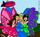 Dibujo Barbie y sus amigas en hadas pintado por luchyy