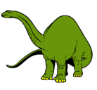 Dibujo Braquiosaurio II pintado por dino8