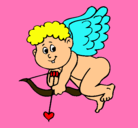 Dibujo Cupido pintado por abcd