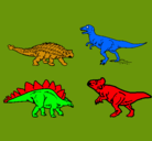 Dibujo Dinosaurios de tierra pintado por BRAULIO