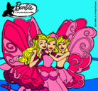 Dibujo Barbie y sus amigas en hadas pintado por isamontoya