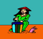 Dibujo Mujer tocando el bongó pintado por marisl