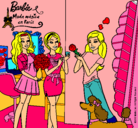 Dibujo Barbie de compras con sus amigas pintado por saralopez998