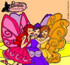 Dibujo Barbie y sus amigas en hadas pintado por claudiasaavedra