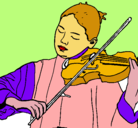 Dibujo Violinista pintado por eerrff
