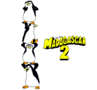 Dibujo Madagascar 2 Pingüinos pintado por MADAGASCAR2