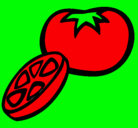 Dibujo Tomate pintado por Aylencita
