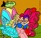 Dibujo Barbie y sus amigas en hadas pintado por 1Edna