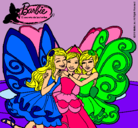 Dibujo Barbie y sus amigas en hadas pintado por esrefy