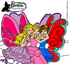 Dibujo Barbie y sus amigas en hadas pintado por yenisbell