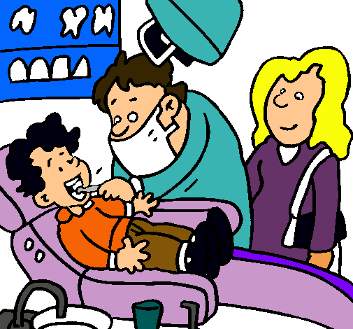 Niño en el dentista