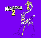 Dibujo Madagascar 2 Melman pintado por SEBI