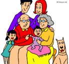 Dibujo Familia pintado por siari