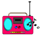 Dibujo Radio cassette 2 pintado por ANYBKN