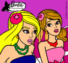 Dibujo Barbie y su amiga pintado por Pilarr