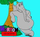 Dibujo Horton pintado por margoth