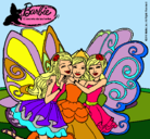 Dibujo Barbie y sus amigas en hadas pintado por ALBAYORA