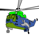 Dibujo Helicóptero al rescate pintado por juanpablosotori