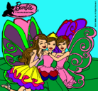Dibujo Barbie y sus amigas en hadas pintado por elith