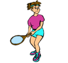 Dibujo Chica tenista pintado por soniaaa