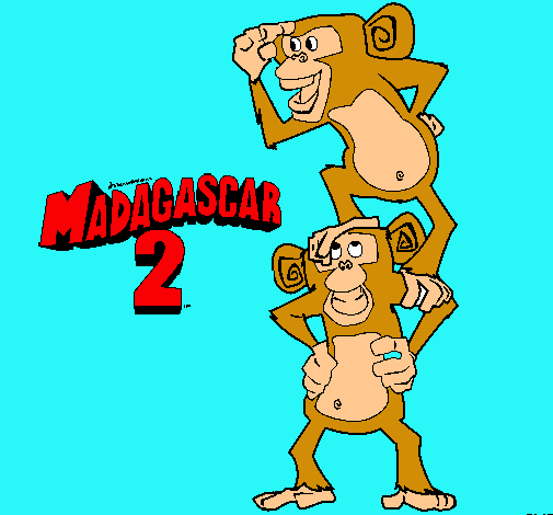 Madagascar 2 Manson y Phil