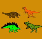 Dibujo Dinosaurios de tierra pintado por xander
