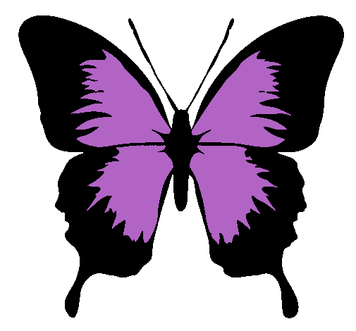 Dibujo Mariposa con alas negras pintado por TORRY02