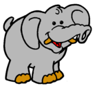 Dibujo Elefante pintado por dumbo