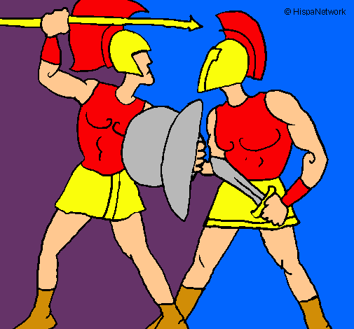 Lucha de gladiadores
