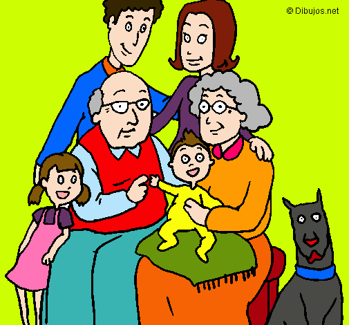 Dibujo Familia pintado por natis