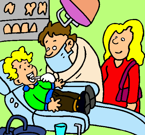 Niño en el dentista