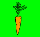 Dibujo zanahoria pintado por khalil