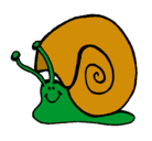 Dibujo Caracol  pintado por estops