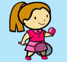 Dibujo Chica tenista pintado por Ioana99