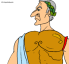 Dibujo Julio César pintado por cezaria