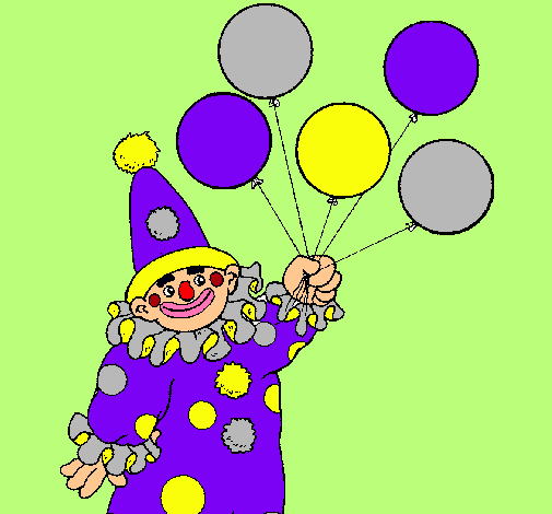 Payaso con globos