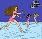 Dibujo Barbie de regreso a la playa pintado por maca