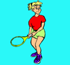 Dibujo Chica tenista pintado por Jaume