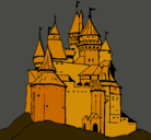 Dibujo Castillo medieval pintado por gotsila