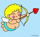 Dibujo Cupido pintado por chuchin