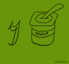 Dibujo Yogur pintado por elisson