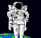 Dibujo Astronauta pintado por loko