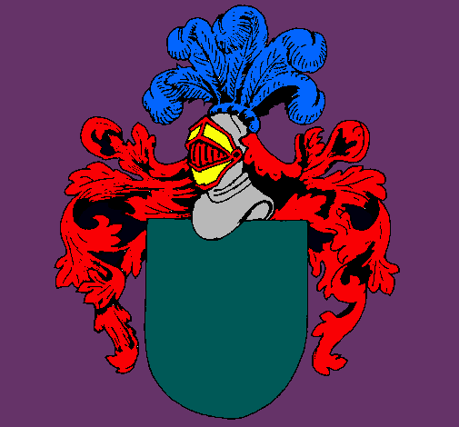 Escudo de armas y casco