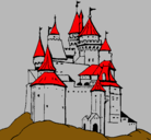 Dibujo Castillo medieval pintado por alejandres