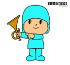 Dibujo Pocoyó pintado por pocoyo