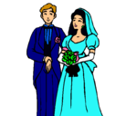 Dibujo Marido y mujer III pintado por boda