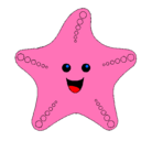 Dibujo Estrella de mar pintado por niza